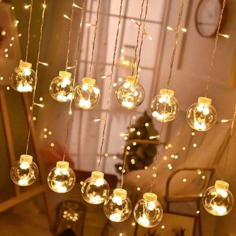 Guirlande Lumineuse LED Mini Ampoules - Déco Noël Ou Chambre - Lumière Douce