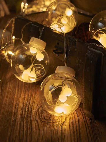 Guirlande lumineuse suspendue en forme de boule à rideau LED – Image 6