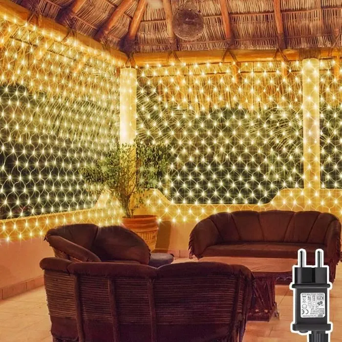 Filet Lumineux 192 LED - 2m x 3m - Utilisation Intérieure – Image 8